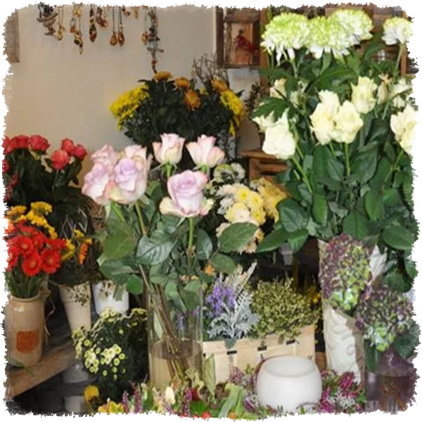Blumenladen Frische Blumen in unserem Laden.
